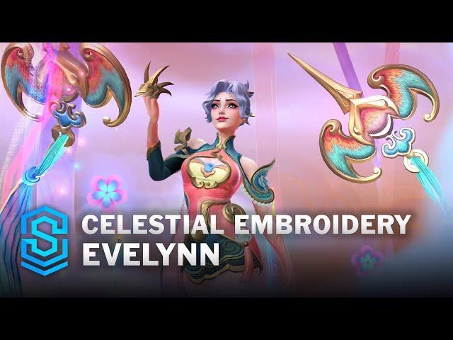 Celestial Embroidery Evelynn Wild Rift Skin Spotlight