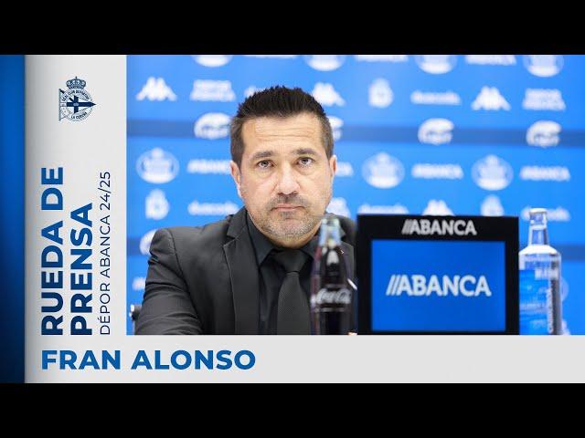 Rueda de prensa de Fran Alonso tras el RC Deportivo ABANCA 0 - 1 Eibar SD