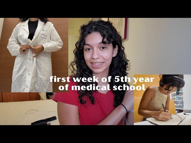 first week of 5th year of medical school! // studying medicine in Italy