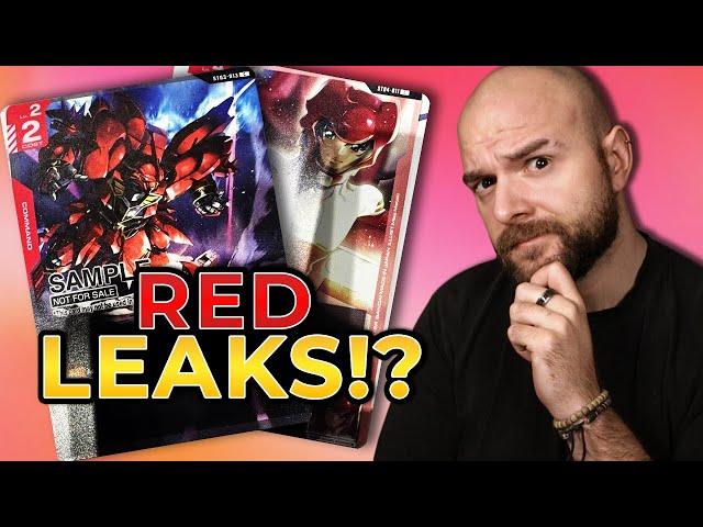 New RED LEAKS!? | Gundam Card Game