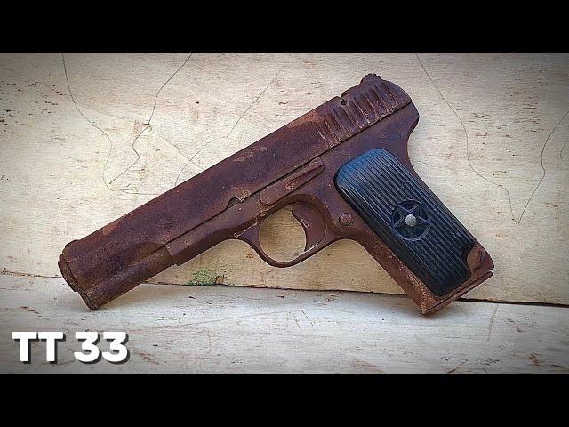 Soviet Gun tt 33. M1930 restoration . gun restoration