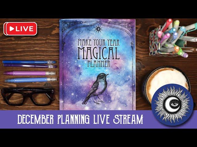 December Plan With Me Live Stream  Plan a Magical Year: 14-Month Undated Planner - Magical Crafting