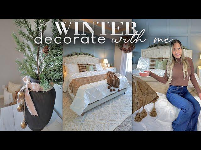 COZY WINTER DECORATE WITH ME || WINTER  DECORATING IDEAS 2023