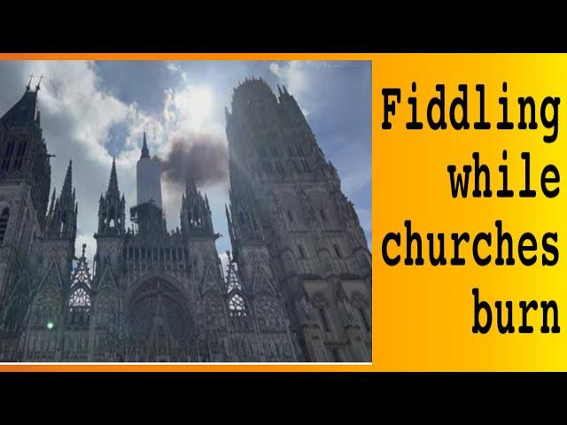Rouen Cathedral - A Destructive Fire, or a Light that Wakes Us?