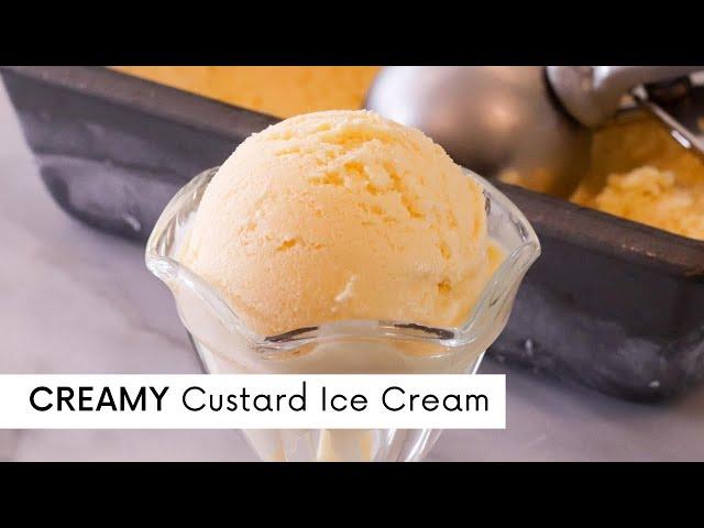 CREAMY CUSTARD ICE CREAM | Old Fashion Vanilla Ice Cream | Guyanese Custard Ice Cream