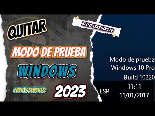 ️ QUITAR MENSAJE MODO DE PRUEBA WINDOWS 10 【CON EL CMD】