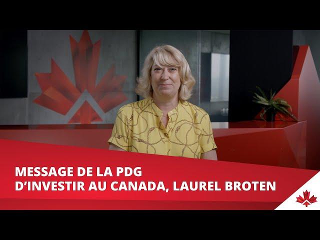 Message de la PDG d’Investir au Canada, Laurel Broten