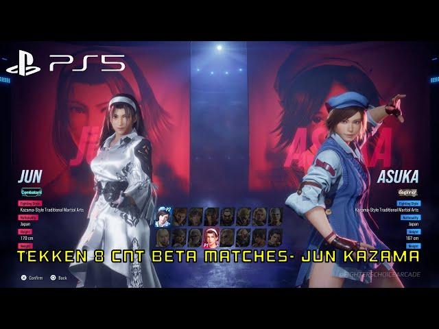 TEKKEN 8 CNT BETA JUN KAZAMA gameplay -PlayStation 5