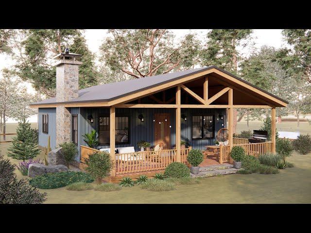 This COZY Small Home Will Make Your Heart MELT - Peaceful Living | House Design With Floor Plan.