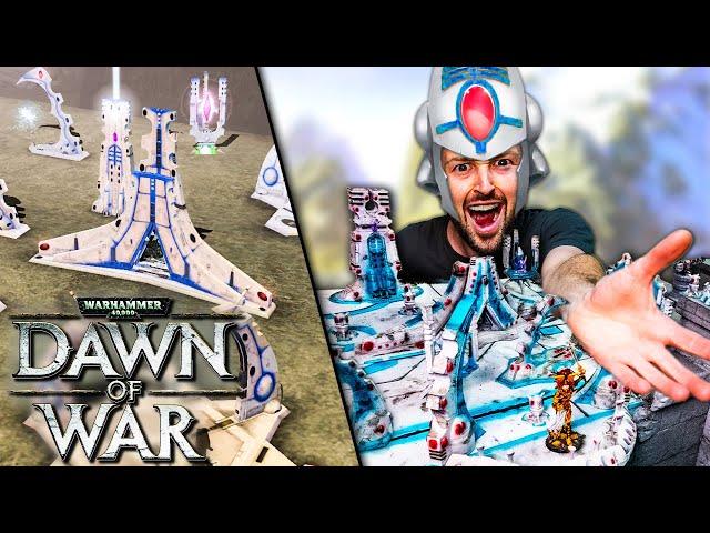 I played Dawn of War with REAL WARHAMMER 40k