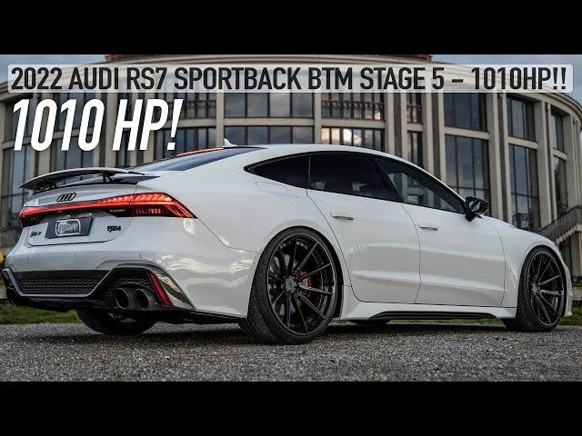 INSANE! 2022 AUDI RS7 BTM 1010HP/1250NM STAGE 5 - WHEN CRAZY GETS CRAZIER - In Detail 4K