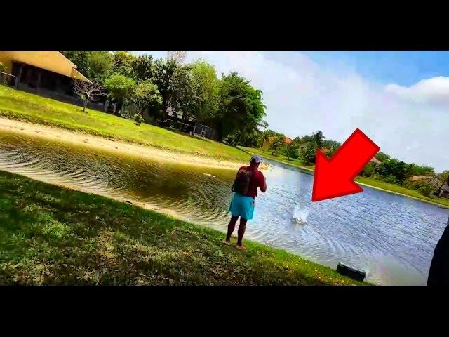 EPIC Drone Crash!! Fishing FAIL!