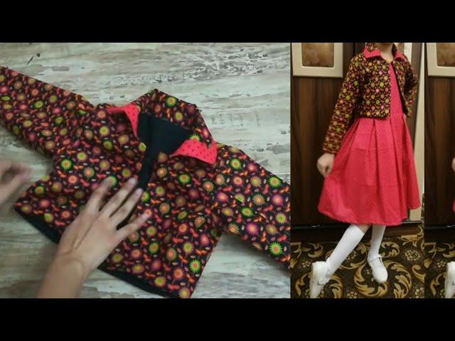 Trendy jacket tutorial # for 5 year girl#cuttingandstitching