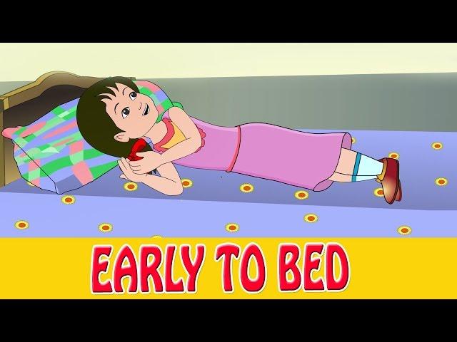 Early To Bed | Animated Nursery Rhyme in English