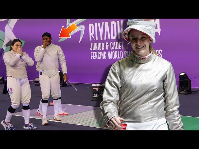 Her Teammates Couldn't Believe It!  | Junior Fencing World Championships Riyadh 2024