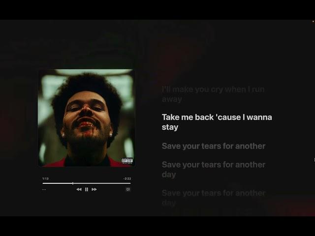 The Weeknd - Save Your Tears (Lyrics)