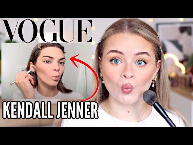 I followed KENDALL JENNER'S *makeup* routine!!!