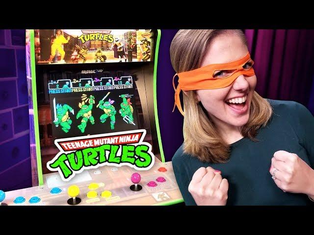 TMNT Arcade: Unboxing, building, playing the Arcade1up game station