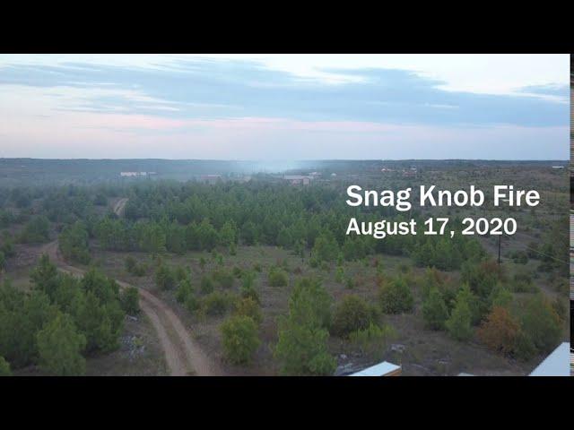 Snag Knob Fire Drone Footage - August 17, 2020