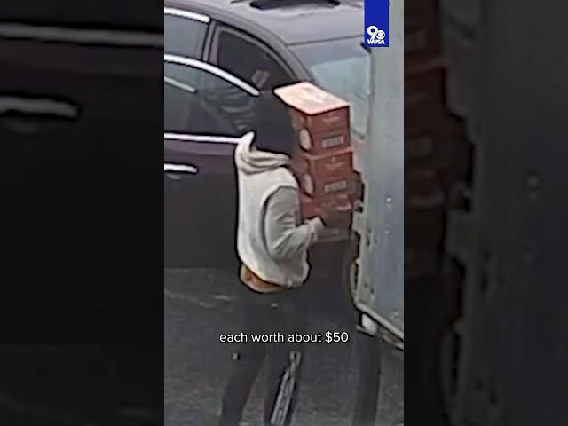 VIDEO: Men steal cases of tequila from DC delivery driver