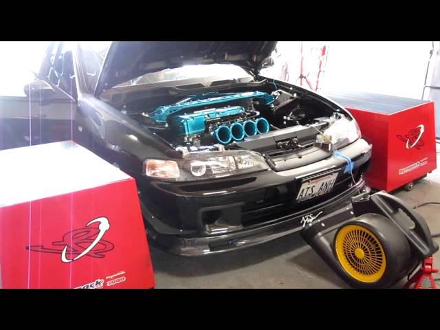 Bisimoto tuning of a K20, ITB'd Acura Integra