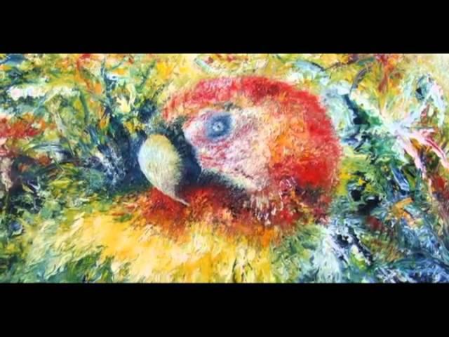 Paradiesvogel mit Gemälden von Thomas Behrens - www.ArtBehri.de