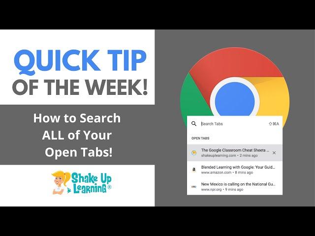 How to Search ALL of Your Open Chrome Tabs