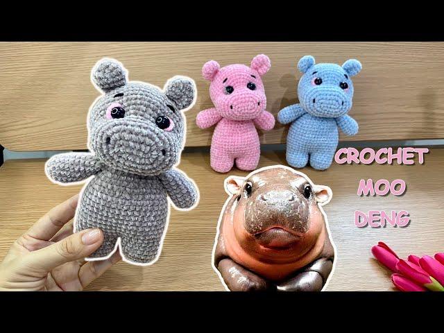 I'm in love with you!!! Moo Deng! Hippo baby Crochet you now!