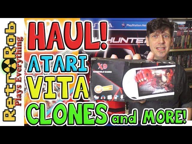 Retro and Modern Haul: Atari, PS Vita, PSP, Nintendo Wii U, Clones and More!