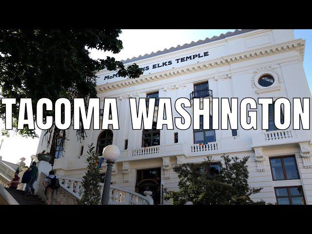 Tacoma, Washington 2019 | Dome, Downtown, Marina | 4K 60ᶠᵖˢ | Virtual Walking Tour | City