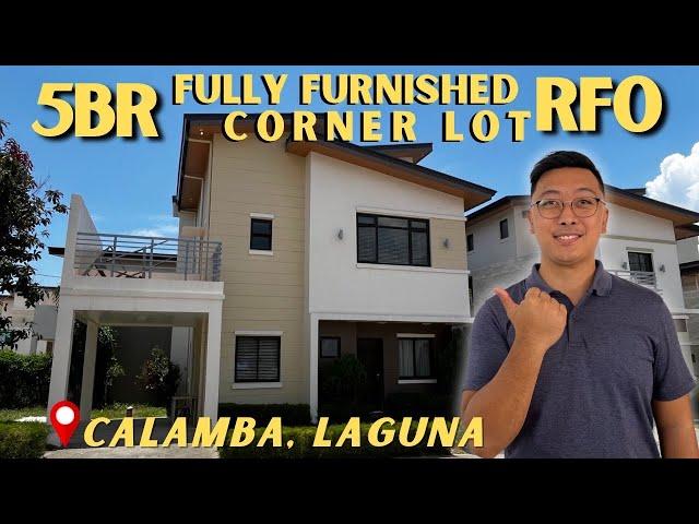 RARE 180SQM CORNER LOT 5BR Fully Furnished House for Sale in Calamba Laguna | Sentrina