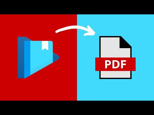 How To Export Google Play Books As PDF Or EPUB File