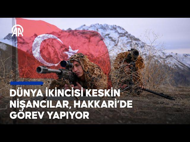 Dünya ikincisi keskin nişancılar, Hakkari’de görev yapıyor