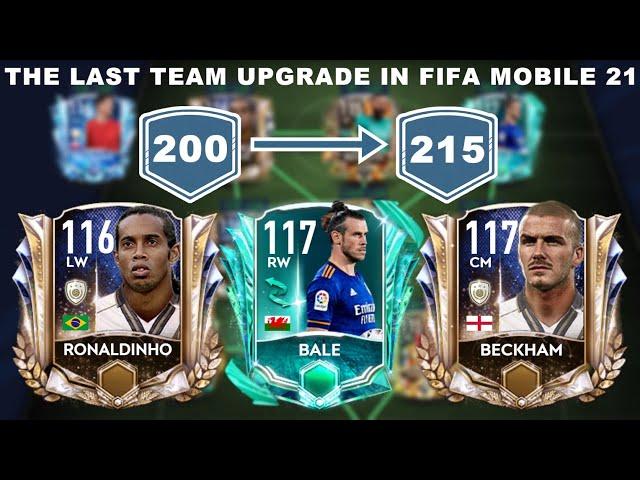 INSANE FINAL F2P TEAM UPGRADE 200 TO 215 OVR !!! | FIFA MOBILE 21