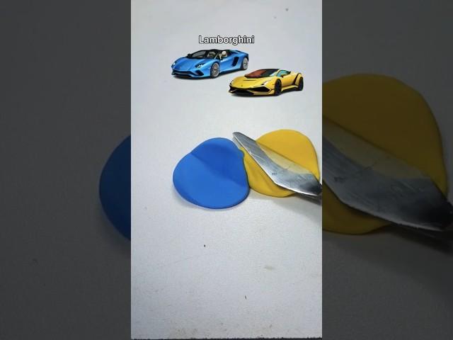 Mix Lamborghini color #colormixing #satisfying