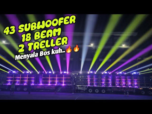 Carreta BP Audio gak ada obat 43 Subwoofer 2 treller super Horeg & Lighting Super Keren