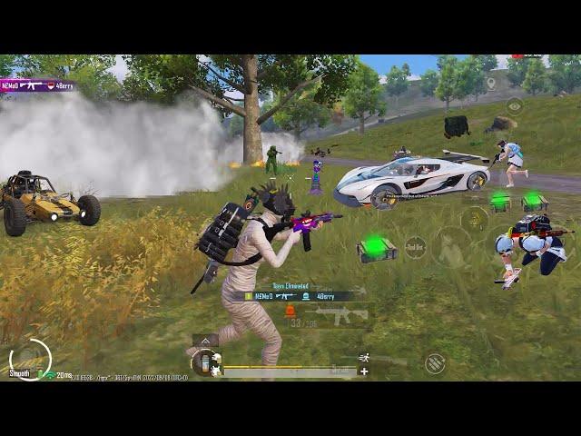 NEW REVENGE GAMEPLAY ON FULL PRO SQUAD ️‍ pubg mobile