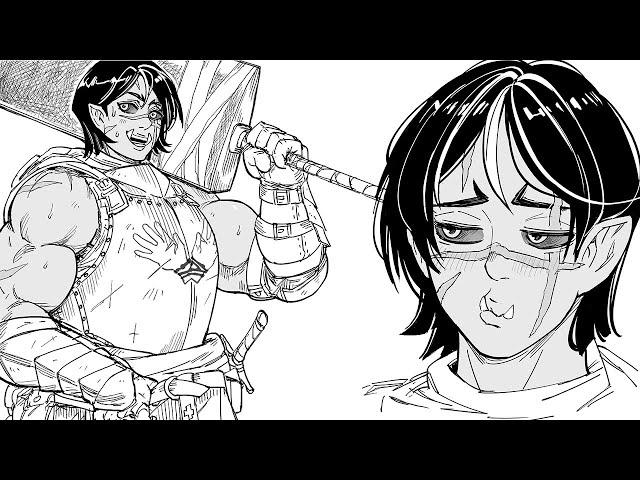 Orc Tomboy Mulan Remake | comic by baalbuddy