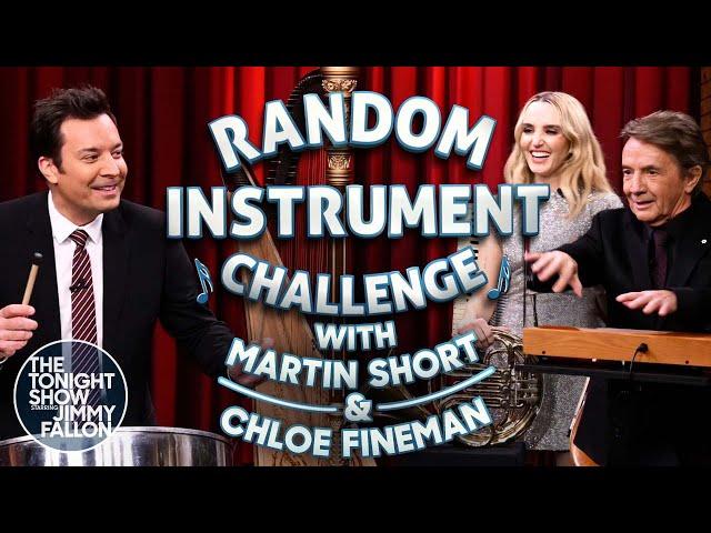 Random Instrument Challenge with Martin Short and Chloe Fineman | The Tonight Show