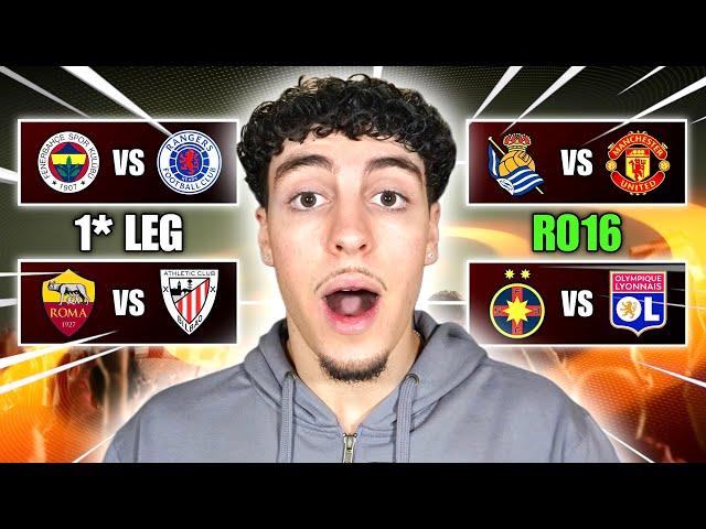 Europa League *ROUND OF 16* Predictions! | FIRST LEG