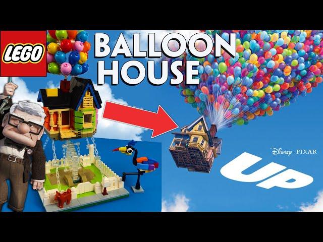 Balloon House UP Lego SpeedBuild TimeLapse StopMotion Christmas Present Disney Pixar