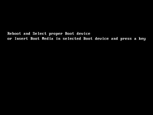 컴퓨터 reboot and select proper boot device 오류 해결하는 방법