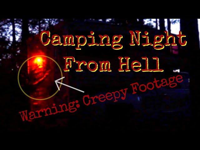 RV YouTuber gets creepy knocks while filming camping video in forest late at night.