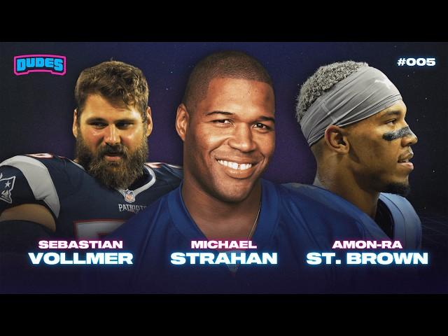 Gronk & Julian Edelman On Michael Strahan, Amon-Ra St. Brown, and Sebastian Vollmer | German Dudes