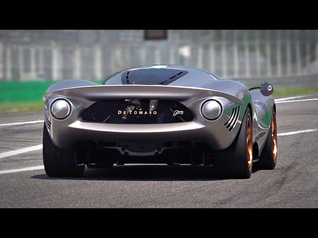 The last V12-powered De Tomaso P72 Prototype exhaust sounds | Start Up, Revs, Accelerations