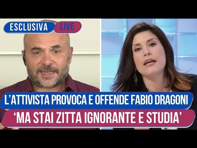 Fabio Dragoni Sbotta dopo le Offese dell'Attivista Miriam Falco e se ne Va