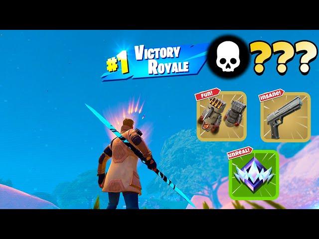 High Elimination Unreal Ranked Solo Zero Build Win Gameplay (Fortnite Chapter 5 Season 3)