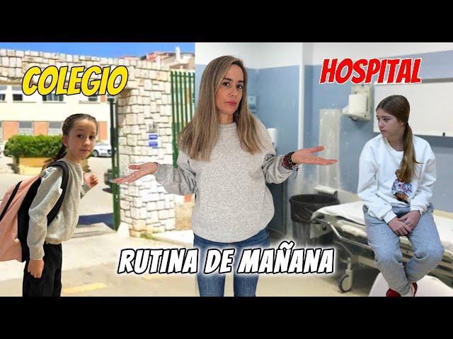 RUTINA DE MAÑANA DE COLEGIO!  DANIELA VA AL HOSPITAL