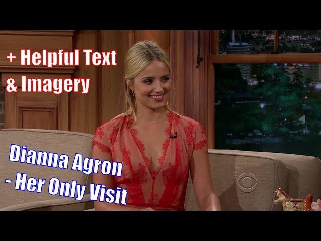 Dianna Agron - "I've Laughed More On This Show, Than Any Other" - Her Only Appearance [+Texmagery]