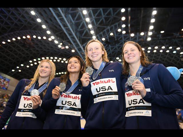 Alex Shackell, Bella Sims Explain Why Poker Chips Motivated Them in 800 Free Relay